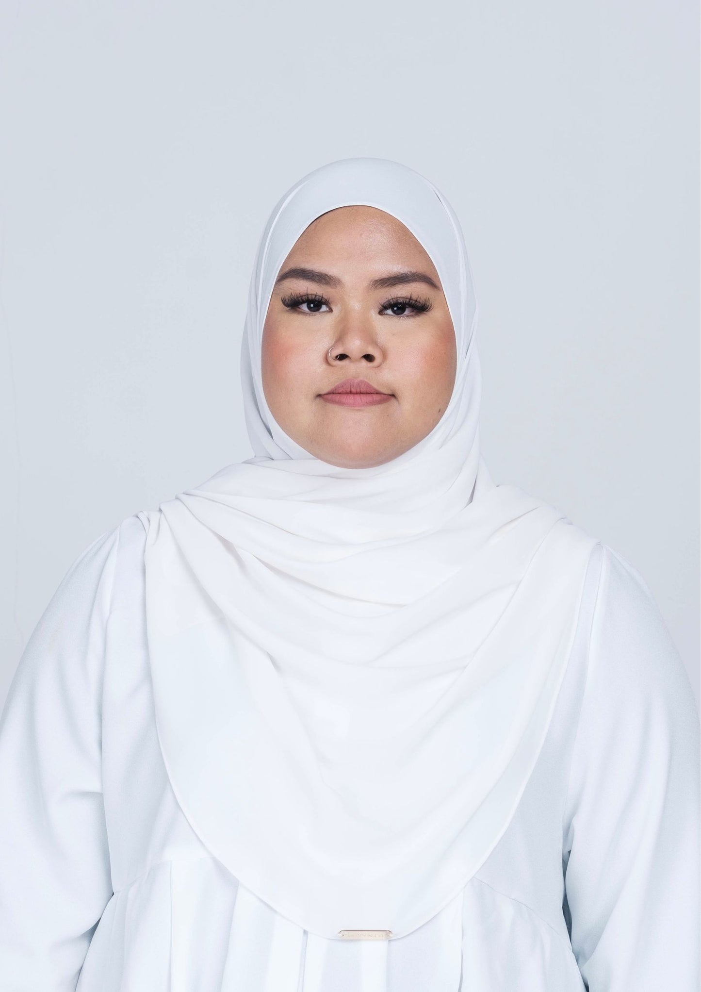 IRIS CURVED CHIFFON SHAWL
