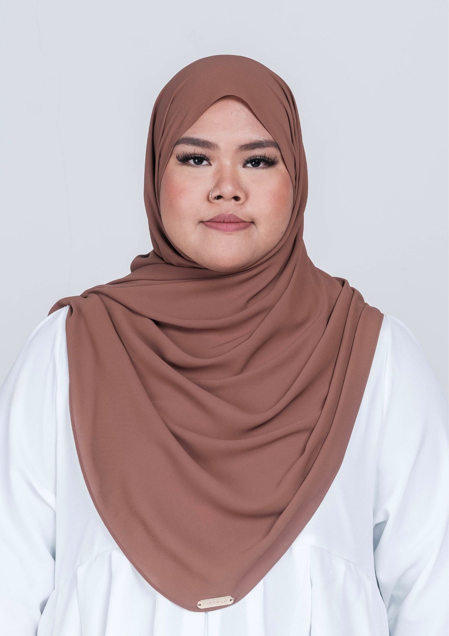 IRIS CURVED CHIFFON SHAWL