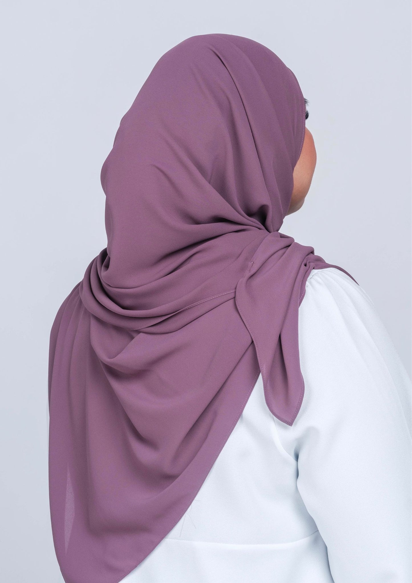 IRIS CURVED CHIFFON SHAWL