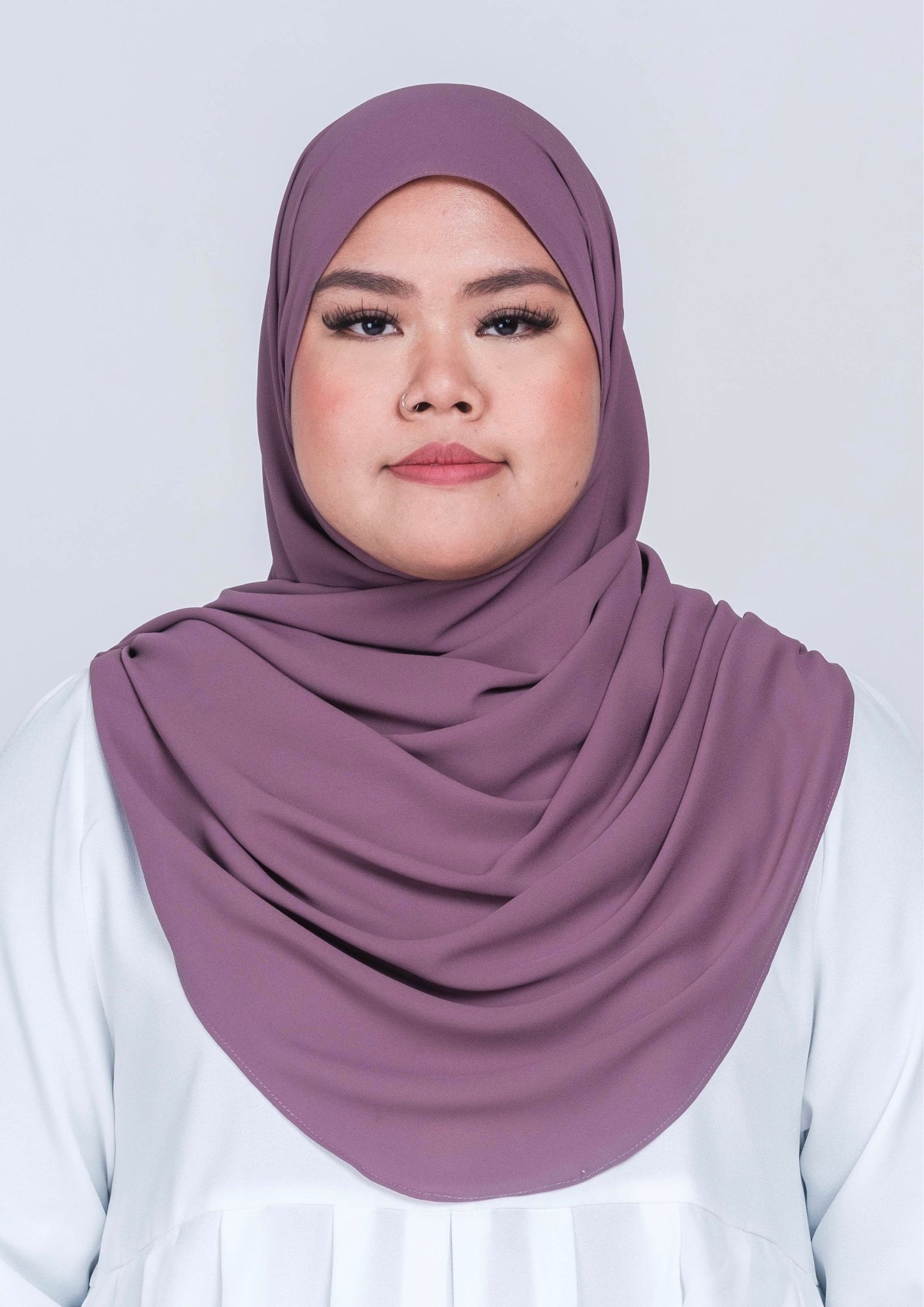 IRIS CURVED CHIFFON SHAWL