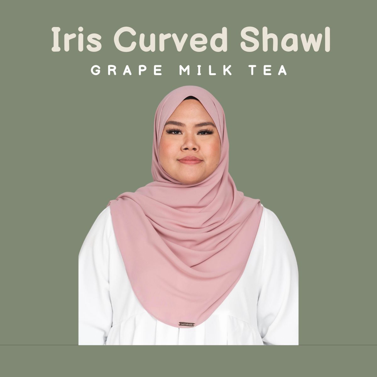 IRIS CURVED CHIFFON SHAWL