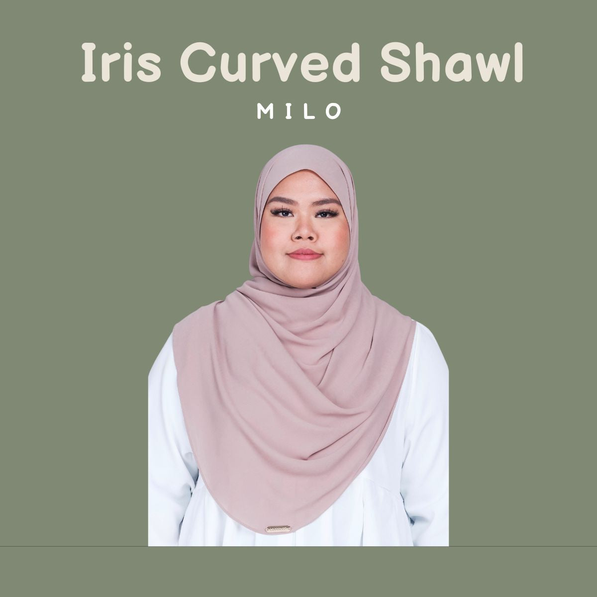 IRIS CURVED CHIFFON SHAWL