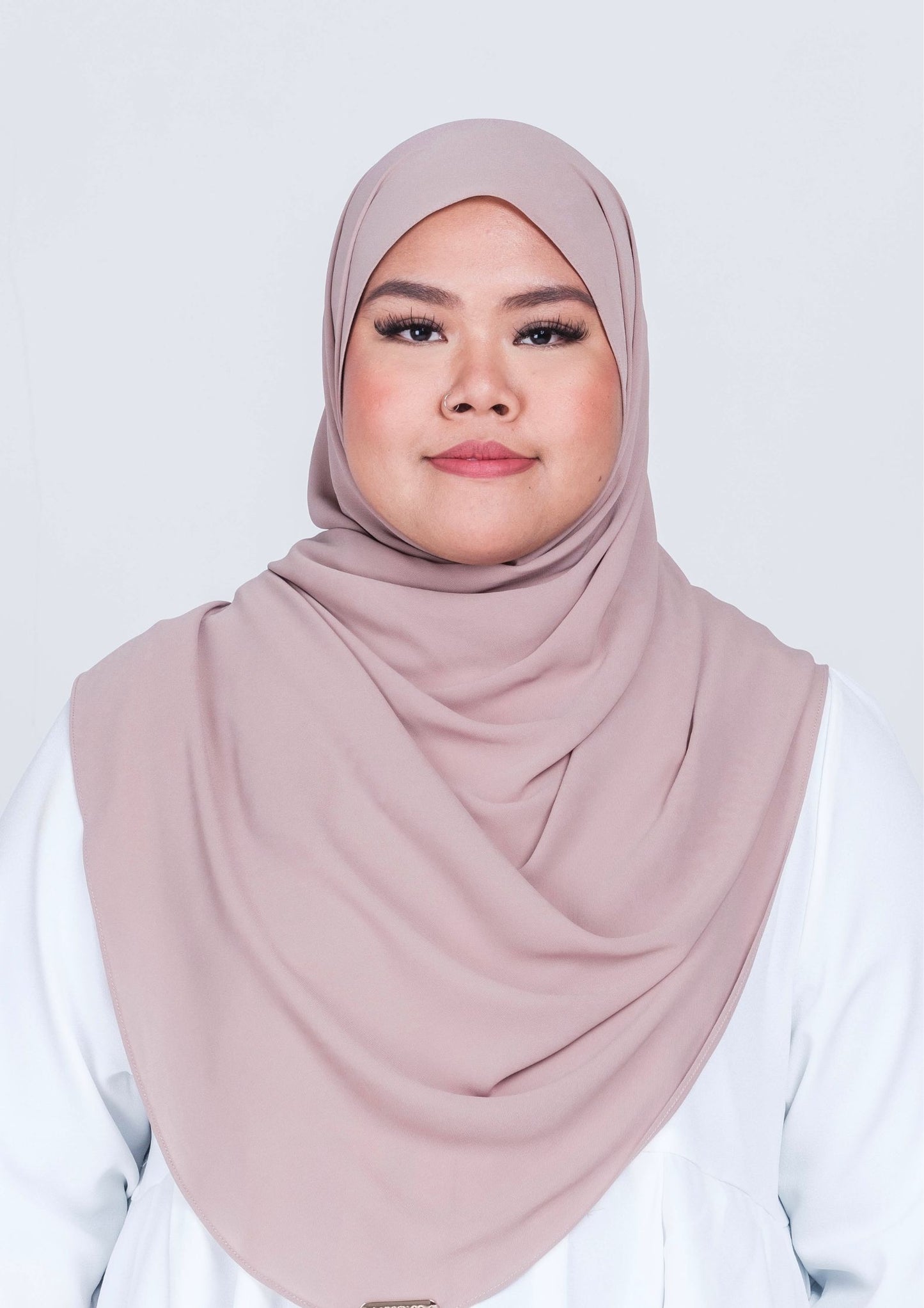 IRIS CURVED CHIFFON SHAWL