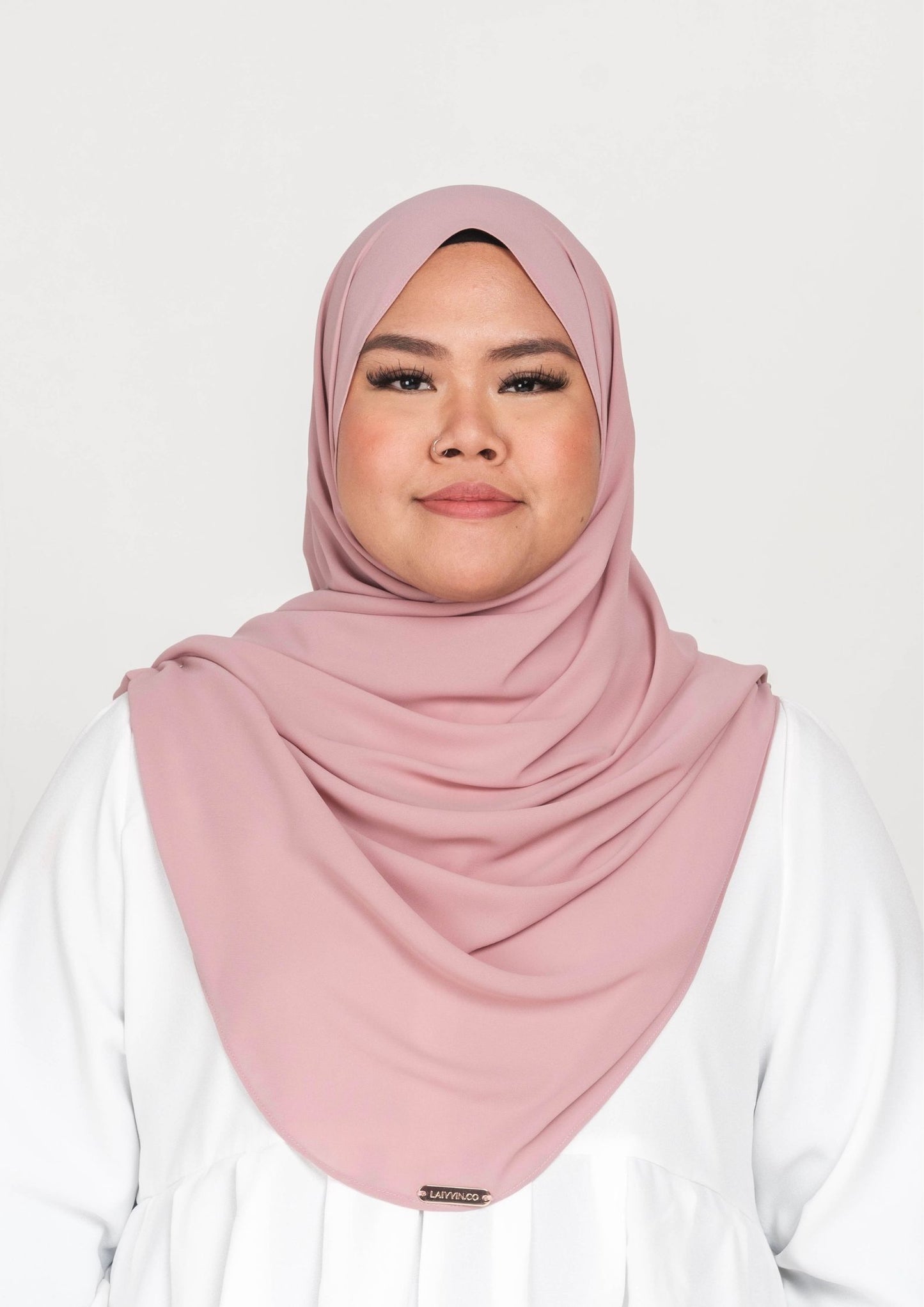 IRIS CURVED CHIFFON SHAWL