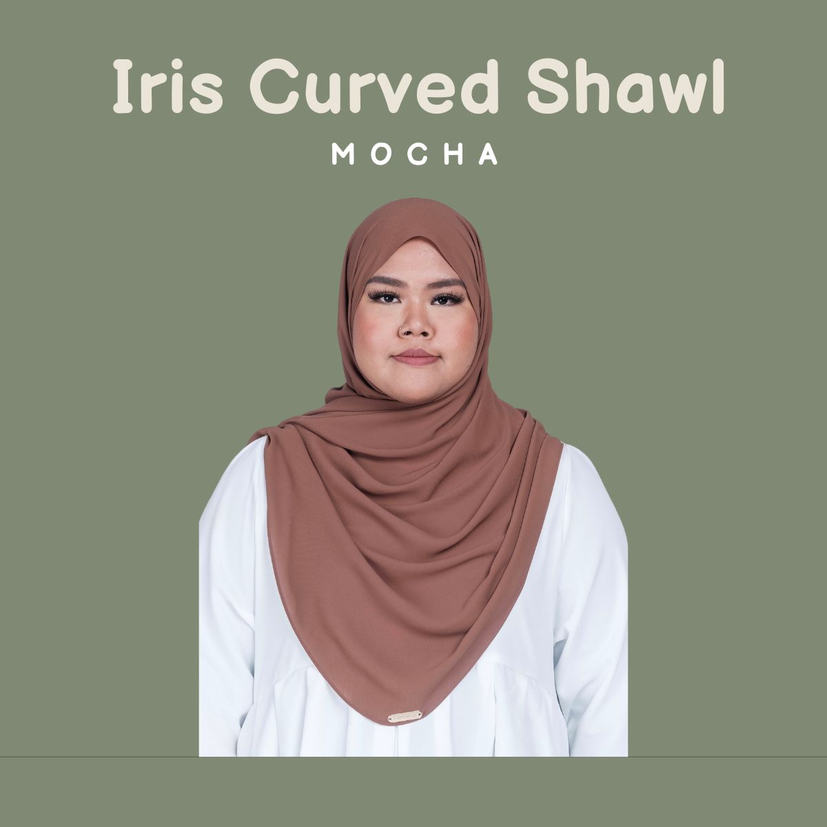 IRIS CURVED CHIFFON SHAWL