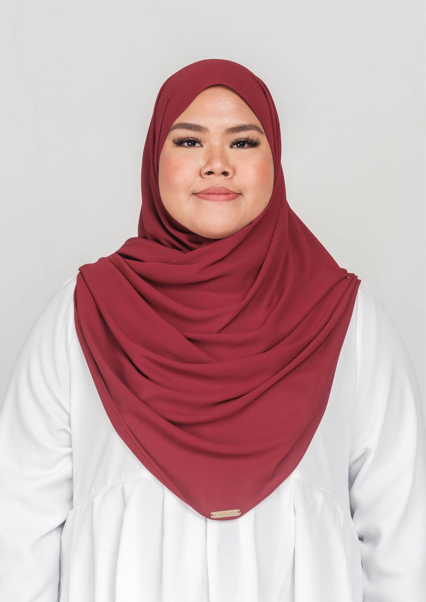 IRIS CURVED CHIFFON SHAWL