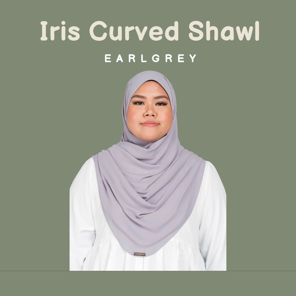 IRIS CURVED CHIFFON SHAWL