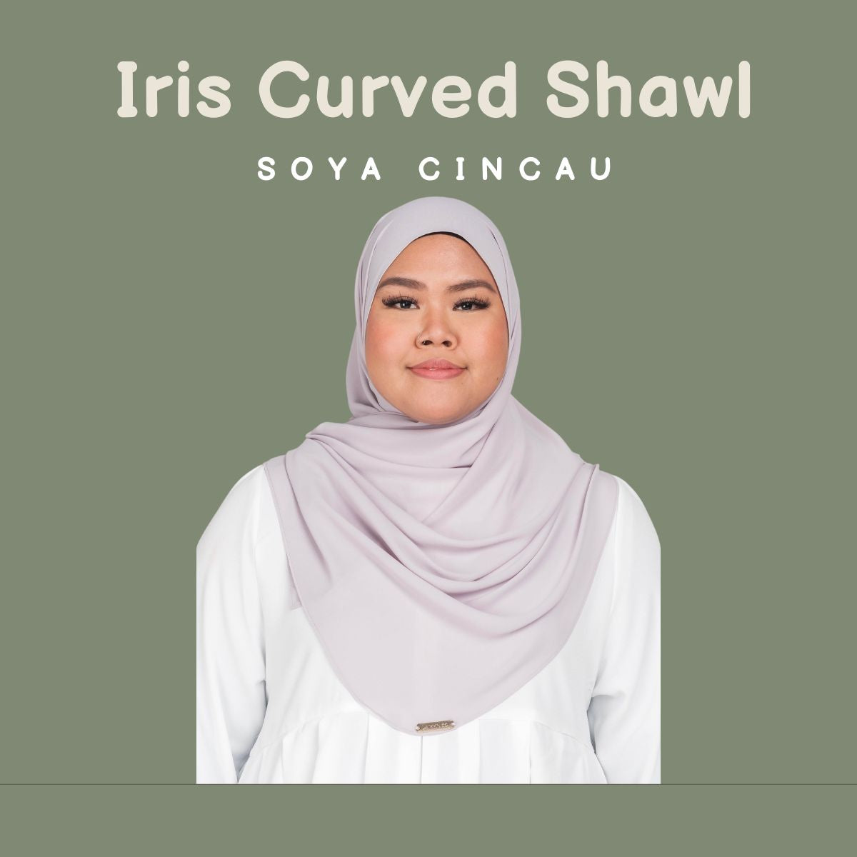 IRIS CURVED CHIFFON SHAWL