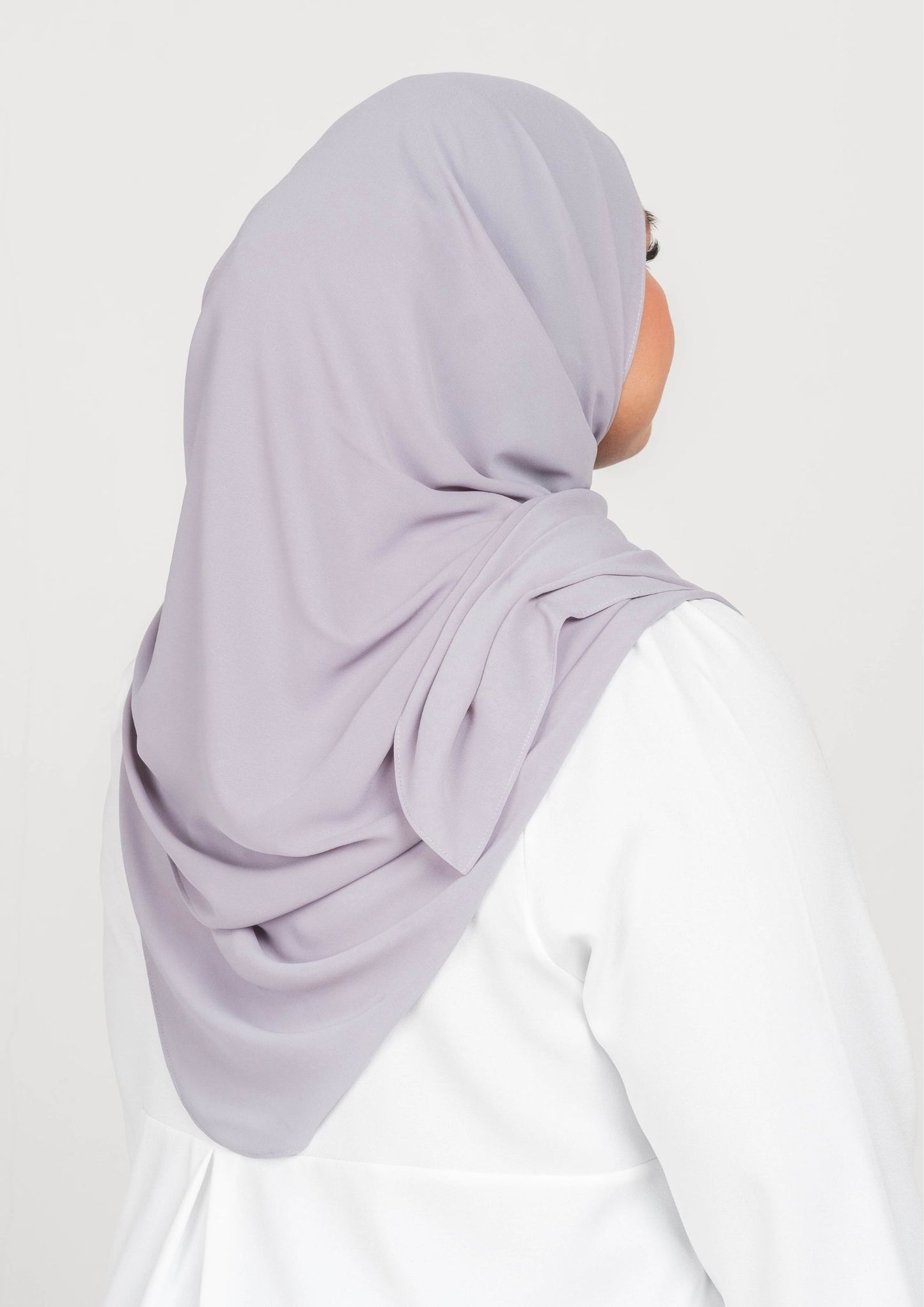 IRIS CURVED CHIFFON SHAWL