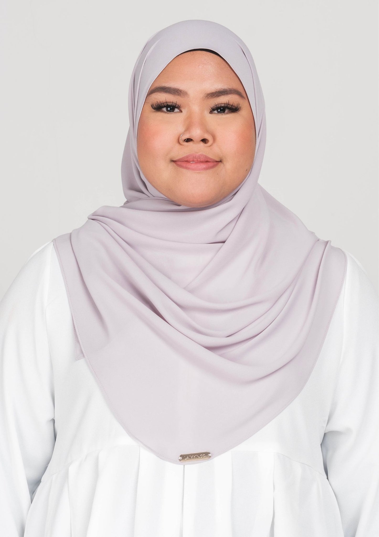 IRIS CURVED CHIFFON SHAWL