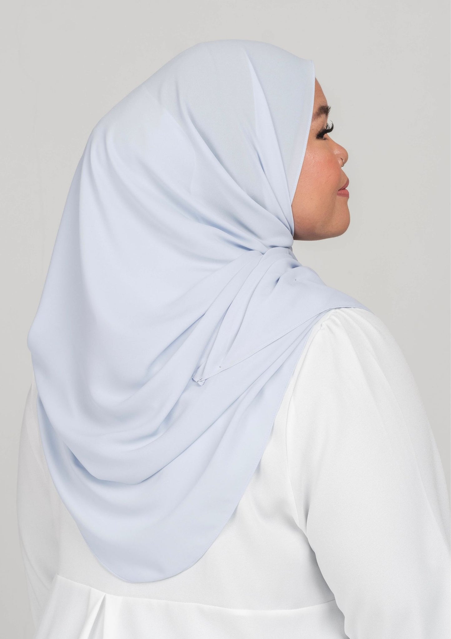 IRIS CURVED CHIFFON SHAWL