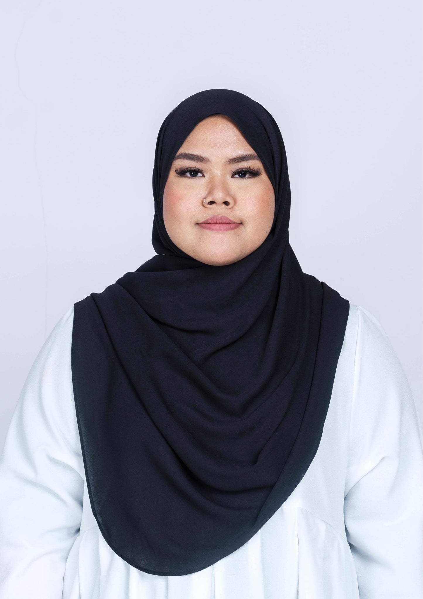IRIS CURVED CHIFFON SHAWL