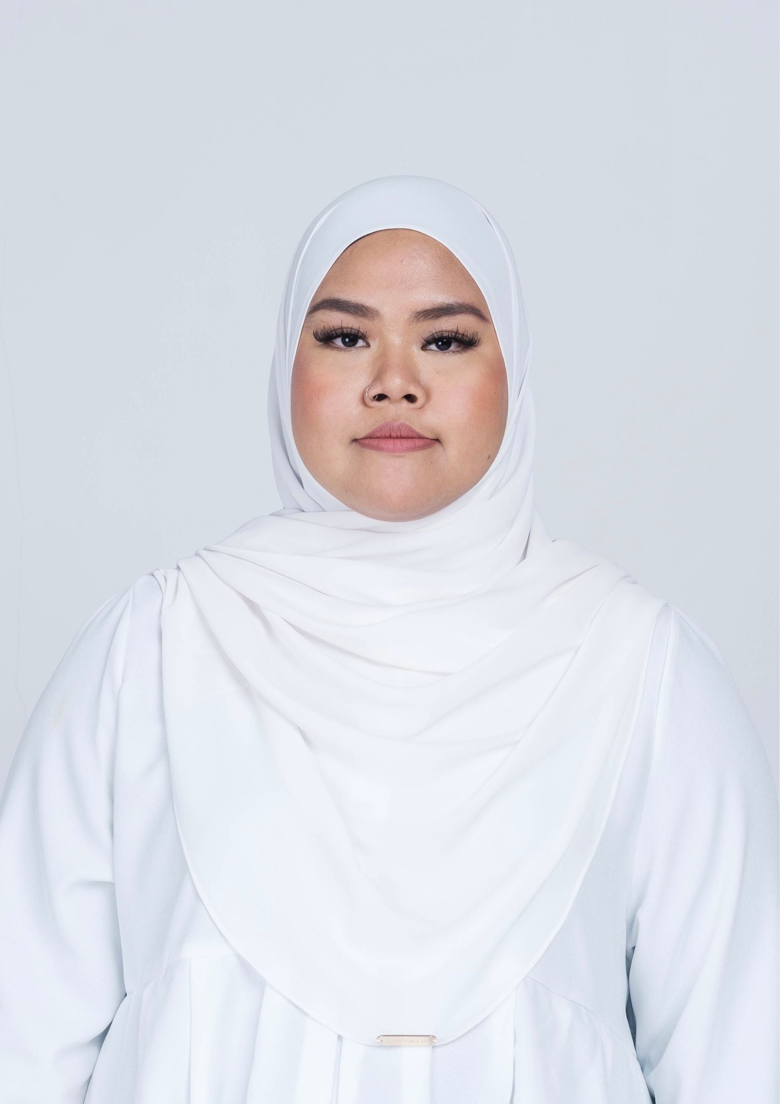 IRIS CURVED CHIFFON SHAWL