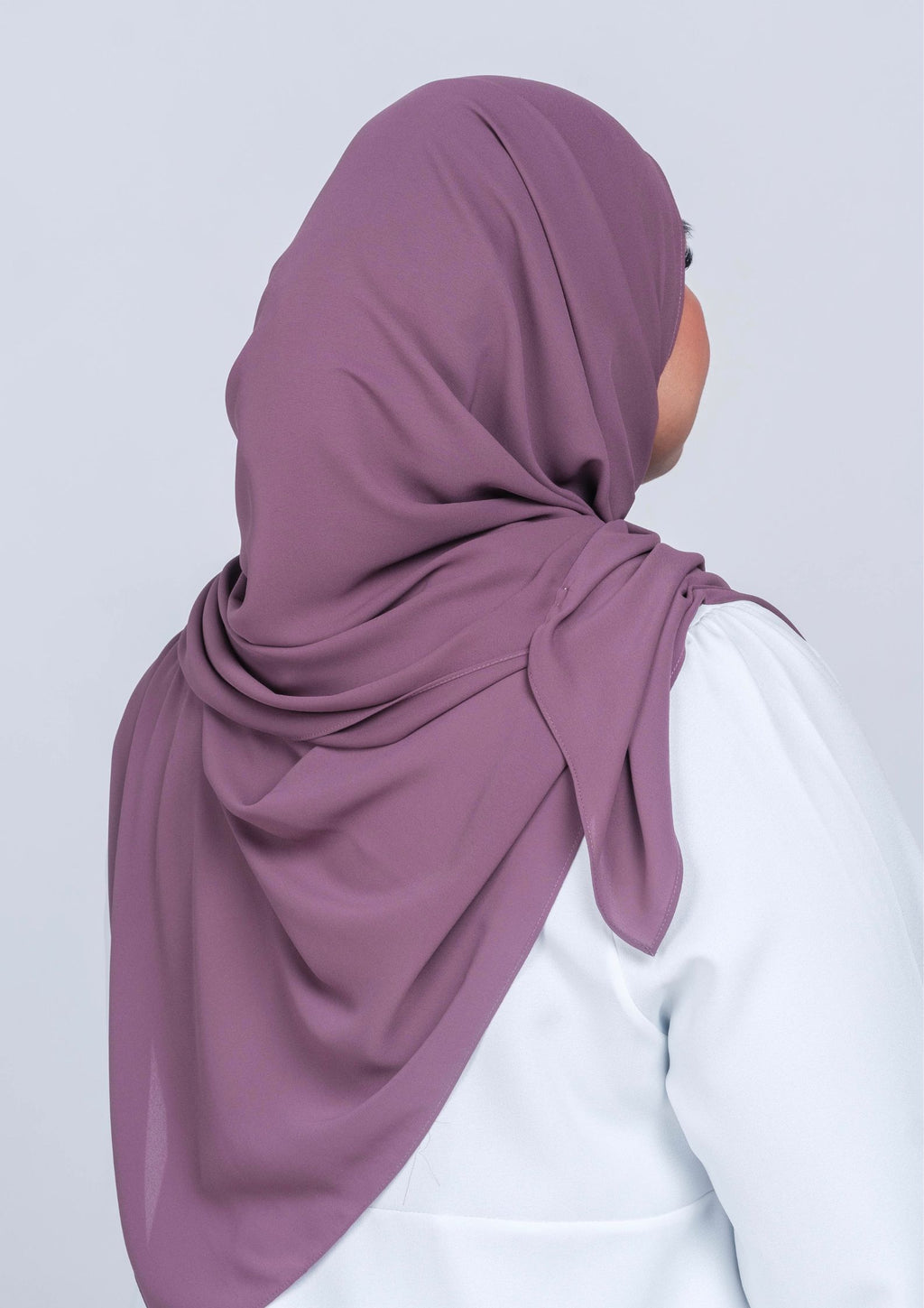 IRIS CURVED CHIFFON SHAWL