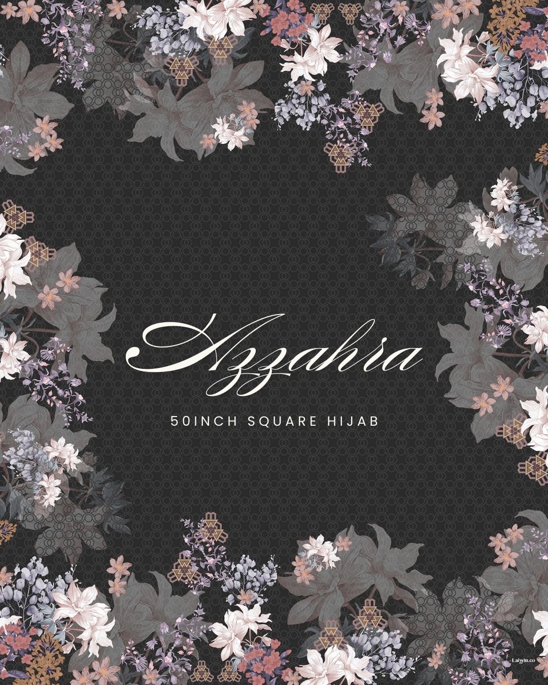 Azzahra Printed Bawal - Bidang 50
