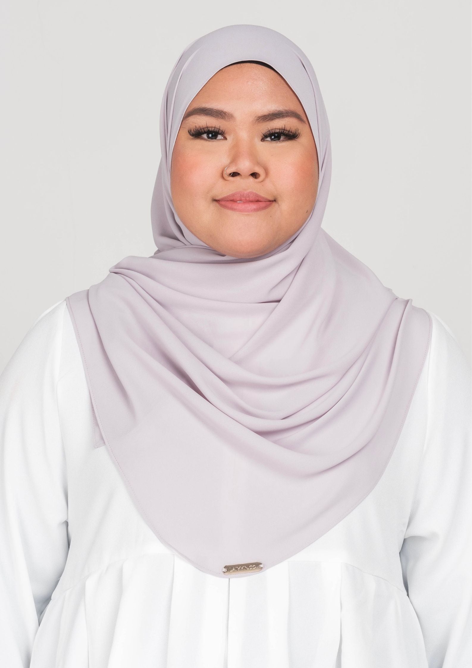 IRIS CURVED CHIFFON SHAWL
