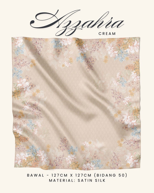 Azzahra Printed Bawal - Bidang 50